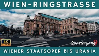 Wien Spaziergang – Wiener Staatsoper bis Urania Sternwarte – 4K Rundgang 2024