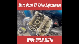 Moto Guzzi V7 Valve adjustment - So easy anyone with a couple tools can do it