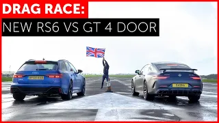2020 Audi RS6 vs Mercedes-AMG GT 63 S 4 Door Drag Race