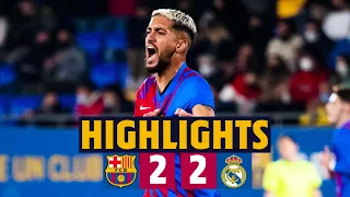 MATHEUS LA PONE EN LA ESCUADRA | RESUMEN BARÇA B 2 - 2 REAL MADRID CASTILLA 🔥