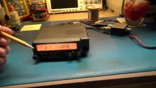 KENWOOD TM-733 HAM RADIO REPAIR "LCD BACK LIGHT" PART 1