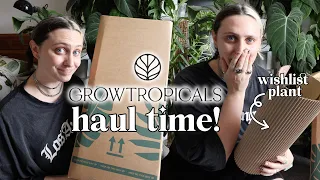my first proper unboxing haul in over 6 months and it was AMAZING 📦🪴 Grow Tropicals Haul