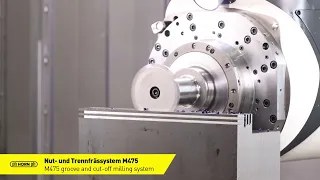 M475 groove and cut-off milling system