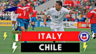 Italy vs Chile 2-2 All Goals & Highlights ( 1998 World Cup )