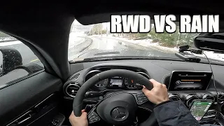 625 HP AMG GTS Rainy POV Drive!