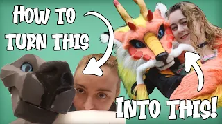 How I made this HUGE Fox-Dragon puppet! (And so can you!)