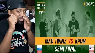 RINKA | Japanese FEMALE Beatbox Champion - REACTION (kPom vs Mad Twinz - Tag Team Semi Final)