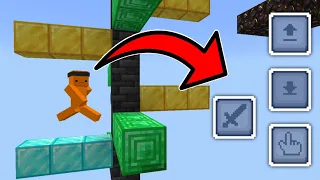 Minecraft Parkour On New Bedrock Touch Controls // +MCPE Map Download