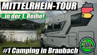 MITTELRHEIN-TOUR - 1. Reihe am Wasser - Green Camping am Rhein - Womo-Stellplatz Braubach