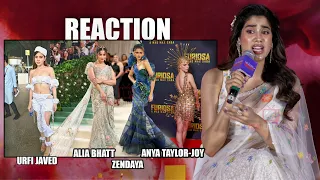 Janhvi Kapoor Copy ZENDAYA, Alia Bhatt, Urfi Javed, Anya Taylor-Joy Dressing | Reaction Video