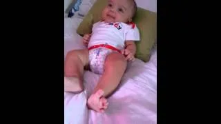 Baby laugh at a hilarious sound💤