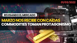 💥 Cierre 01.03.22 Marzo nos recibe con Caída Libre  | Atentos al Cierre del Mercado Live Trading