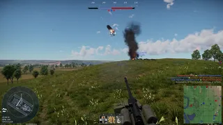 Shooting down aircrafts with Su-122-54