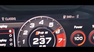 2018 Audi RS5 0-250 km/h - Acceleration