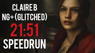 Resident Evil 2 Remake - Claire B NG+ (Glitched) - Speedrun [21:51] (FORMER WORLD RECORD)