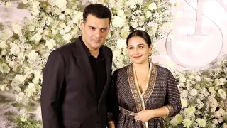 Sidharth - Kiara Wedding Reception में Vidya Balan ने पहुंच बढ़ाई रौनक, पति Siddharth Roy संग आई नजर