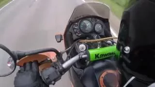 [№20] MotoDuns - Разгон Kawasaki KLE 400, до макс.скорости.