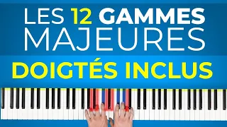 Les 12 gammes majeures : pdf avec les DOIGTÉS inclus