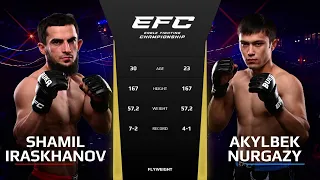 Fighting with a big open cut | Eagle FC 43: Shamil Iraskhanov vs Akylbek Uulu Nurgazy