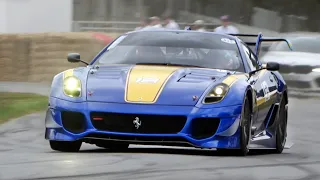 Ferrari FXX K EVO & 599XX EVO V12 Sound! Goodwood Festival of Speed 2022