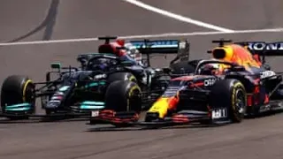 Lewis Hamilton overtakes Max verstappen in Spain Formula 1 2021