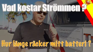 Vad kostar strömmen i Husbilen ? Hur länge räcker husbilsbatteriet när du Fricampar ?