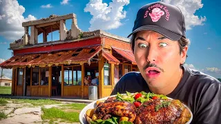 Eating at SKETCHY Restaurants For 24 Hours...