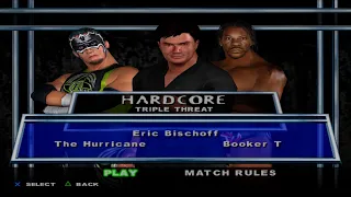 WWE SmackDown! Here Comes the Pain - Eric Bischoff VS The Hurricane VS Booker T (HARDCORE)