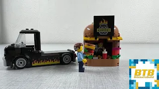 Lego City 60404 Hamburger Truck Speed Build