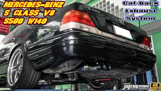 mercedes-benz s-class s500 w140  V8  :  cat back exhaust system