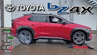 Toyota bZ4X awd roller and slip TEST! | Subaru's DNA with X-mode!