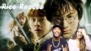 GIRLFRIEND WATCHES Harry Potter and the CHAMBER OF SECRETS, FIRST TIME !!! (REACTION)