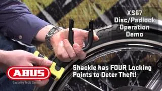 How to Operate the ABUS XS67 Disc/Padlock