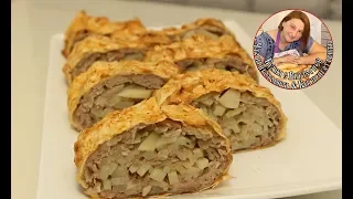 Рулет из Армянского лаваша с простой начинкой. Обалденно вкусно и быстро.