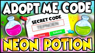 This SECRET CODE Gets You NEON POTIONS in Adopt Me!! Prezley