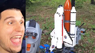 Paluten REAGIERT auf Lego Kreationen, die funktionieren (fliegende Lego Rakete)