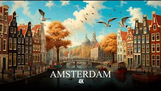 The Netherlands 4K - The Beauty Of Amsterdam With Relaxing Music For Stress Relief #1