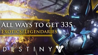 Destiny - All ways to get 335 Exotic and Legendary Weapons and Armor!