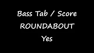 Yes - Roundabout (BASS TABS - SCORE - LINE - COVER)