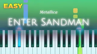 Metallica - Enter Sandman - EASY Piano TUTORIAL by Piano Fun Play