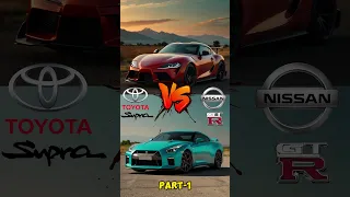 Nissan GTR R35 vs Toyota Supra 🏎️🆚🚘 Beamng #shorts