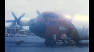 Coast Guard C-130H Hercules Lockheed Tail Number CG-1350 In Either Hawaii or Guam 1964