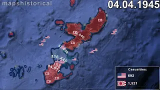 Battle of Okinawa in 1 minute using Google Earth