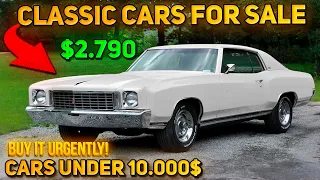 20 Unique Classic Cars Under $10,000 Available on Craigslist Marketplace! Today Great Cars!