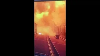 Видео момента взрыва на Крымском мосту!
