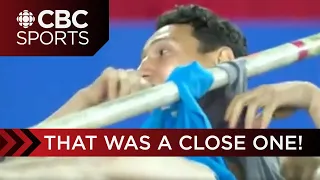 Pole-vaulter nearly impales himself at Diamond League Rabat