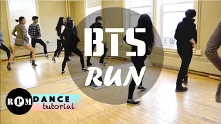 BTS "Run" Dance Tutorial (Chorus)