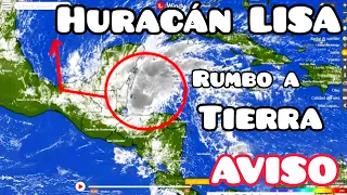 Huracán Lisa rumbo a tocar tierra en el Caribe con lluvias fuertes.