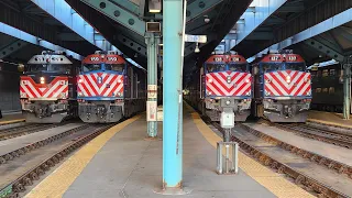 #railfan the complete metra afternoon rush hour at ogilvie transportation center on (12/07/2023)