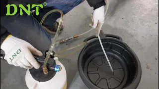 How To Use: How to change oil by 6L pneumatic ATF oil fluid Extractor and brake bleeder tools